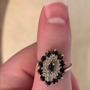 Real Sapphire and Diamond Ring!